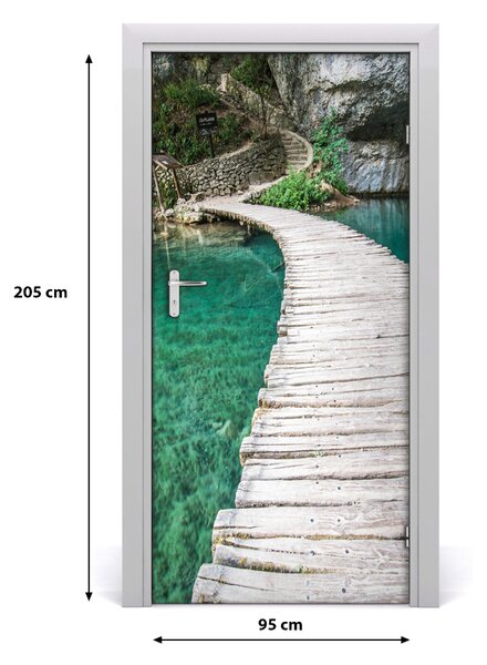Autocolante pentru usi Lacurile Plitvice