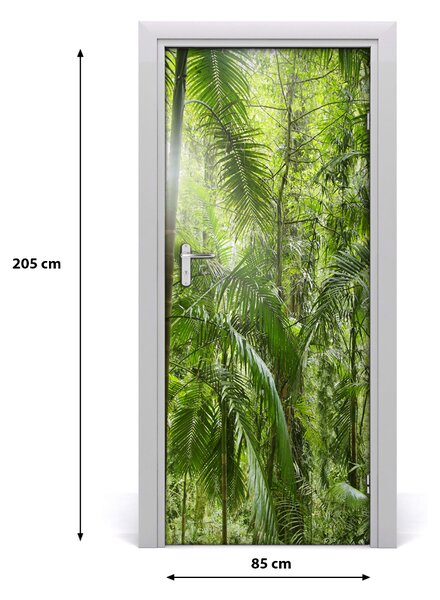 Autocolante pentru usi pădurea tropicală