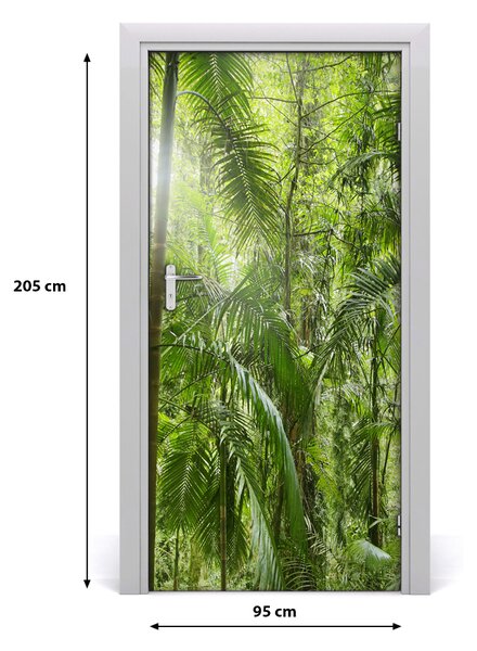 Autocolante pentru usi pădurea tropicală