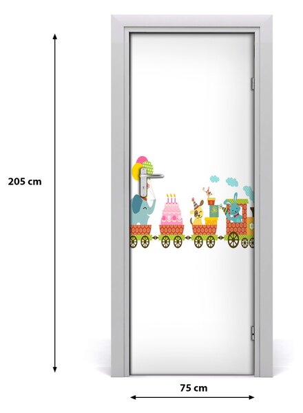 Autocolante pentru usi tren vesel