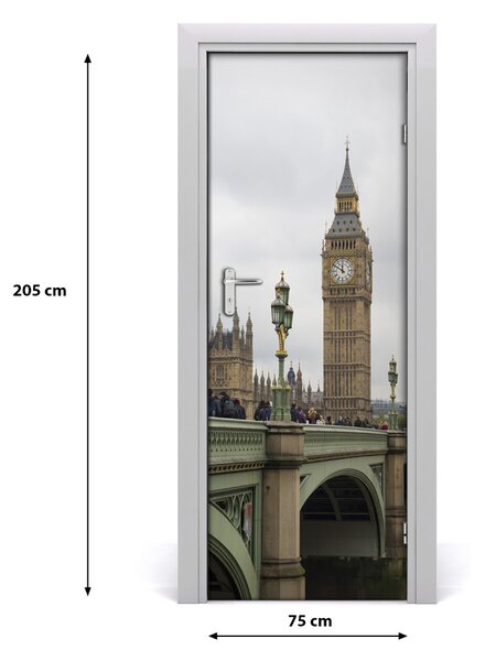 Autocolante pentru usi Ușă autoadeziv pe Big Ben, Londra