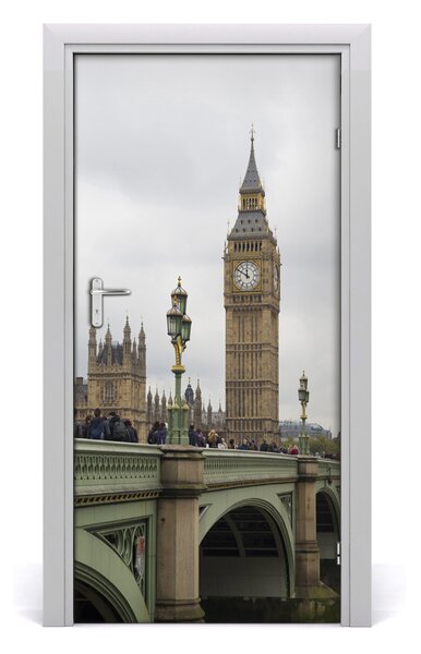 Autocolante pentru usi Ușă autoadeziv pe Big Ben, Londra