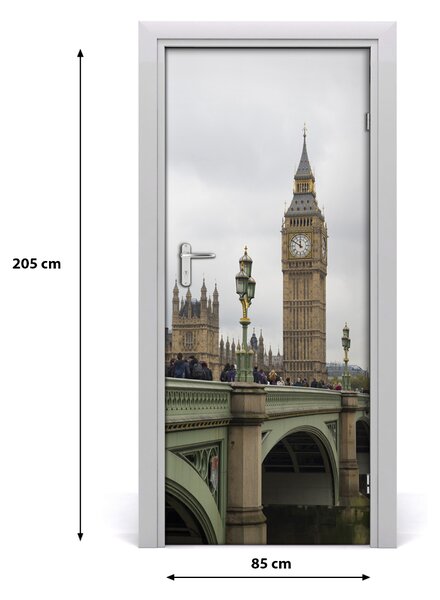Autocolante pentru usi Ușă autoadeziv pe Big Ben, Londra
