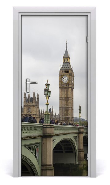 Autocolante pentru usi Ușă autoadeziv pe Big Ben, Londra