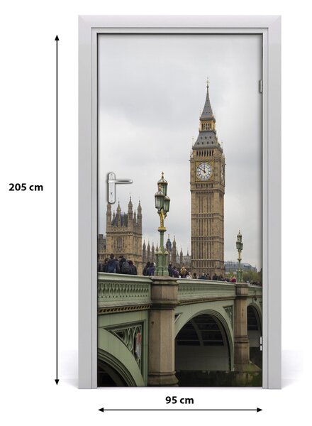 Autocolante pentru usi Ușă autoadeziv pe Big Ben, Londra