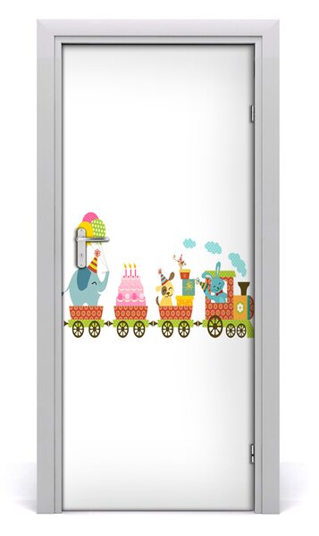 Autocolante pentru usi tren vesel