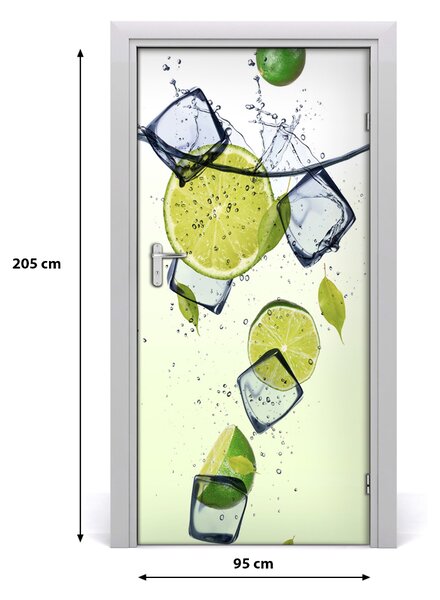 Autocolante pentru usi Limes și gheață
