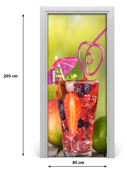 Autocolante pentru usi cocktail de fructe