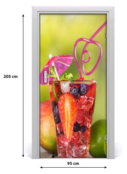 Autocolante pentru usi cocktail de fructe
