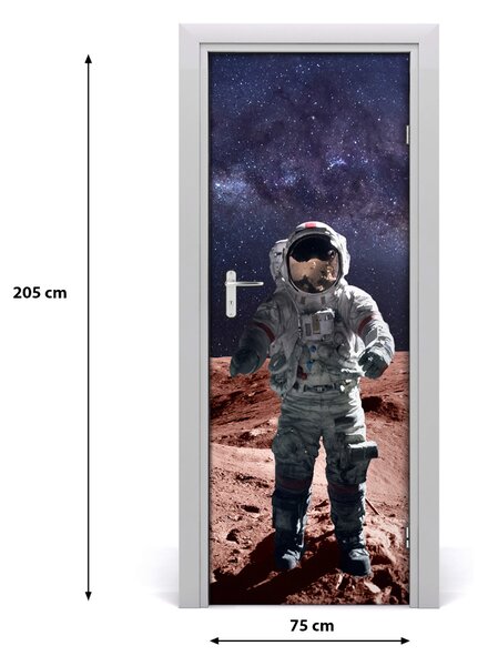 Autocolante pentru usi Astronautul ușă autoadeziv