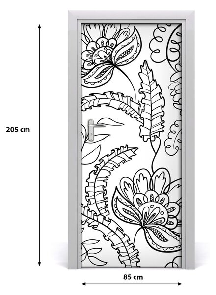 Autocolante pentru usi zentangle fundal