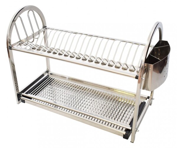 Scurgator, picurator vase, etajat, Inox, Naimeed D3377, 20 farfurii, 42 x 55.5 x 27.5 cm