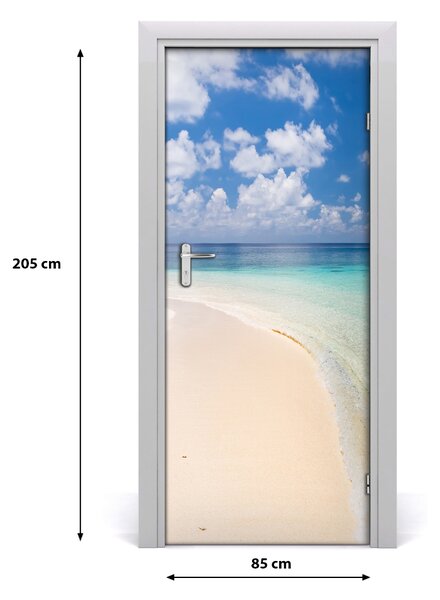 Autocolante pentru usi plaja Maldive