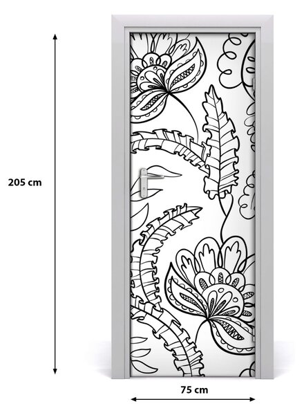 Autocolante pentru usi zentangle fundal