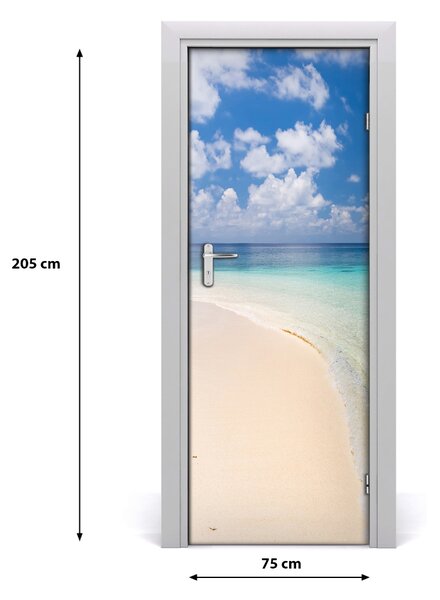 Autocolante pentru usi plaja Maldive