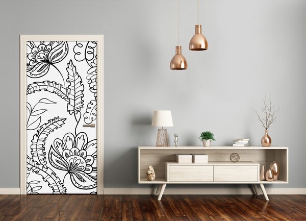 Autocolante pentru usi zentangle fundal