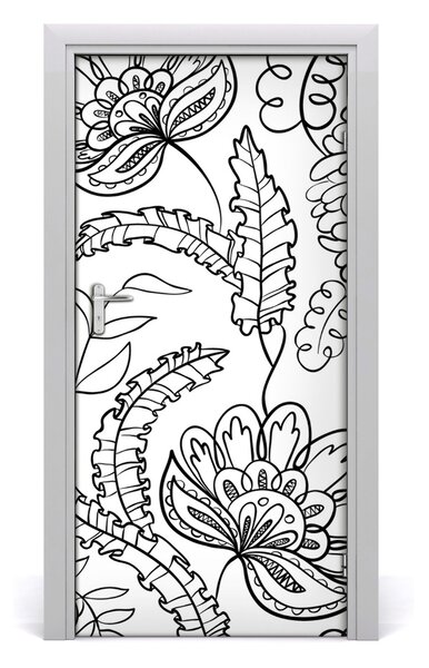 Autocolante pentru usi zentangle fundal