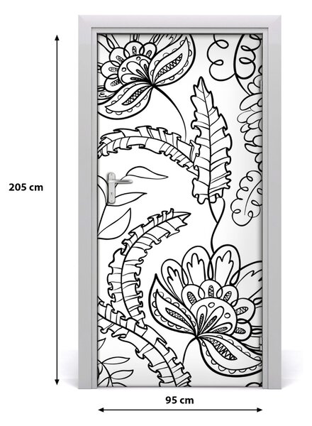Autocolante pentru usi zentangle fundal