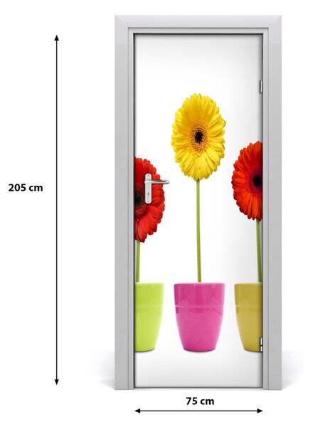 Autocolante pentru usi gerbere colorate
