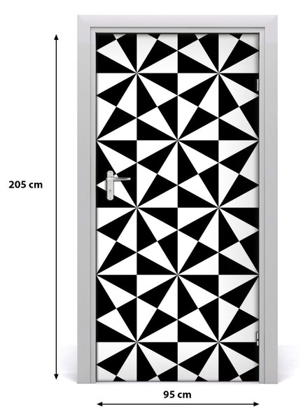 Autocolante pentru usi fundal geometrică
