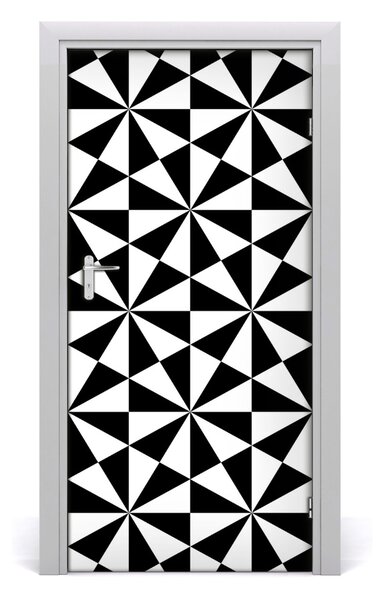 Autocolante pentru usi fundal geometrică
