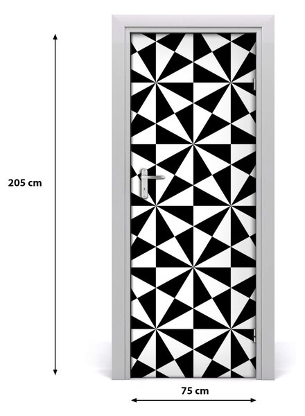 Autocolante pentru usi fundal geometrică