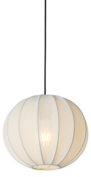 Lampă pandantiv Japandi din mătase albă 30cm - Plu