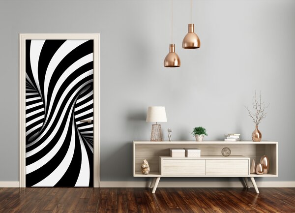 Autocolante pentru usi vârtej abstract