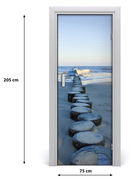 Autocolante pentru usi peisaje Breakwater