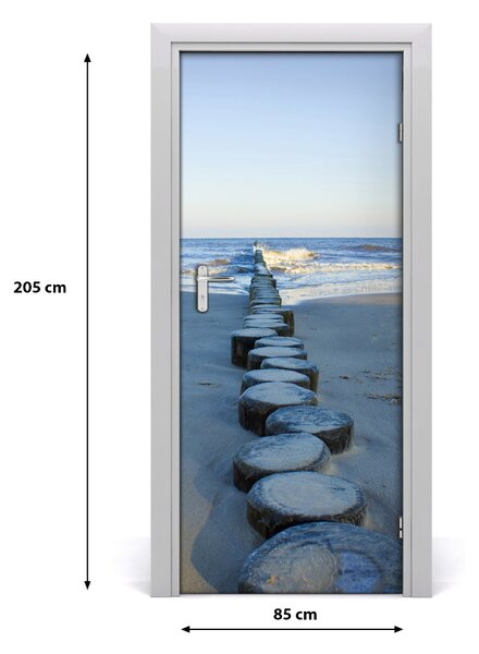 Autocolante pentru usi peisaje Breakwater