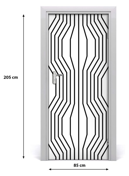 Autocolante pentru usi linii geometrice