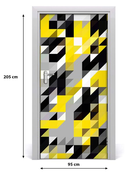 Autocolante pentru usi fundal geometrică