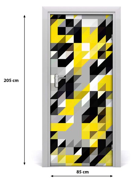 Autocolante pentru usi fundal geometrică