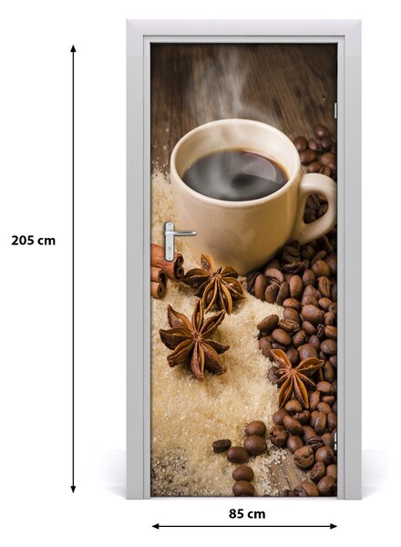 Autocolante pentru usi ceașcă de cafea