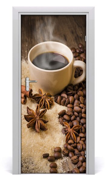 Autocolante pentru usi ceașcă de cafea
