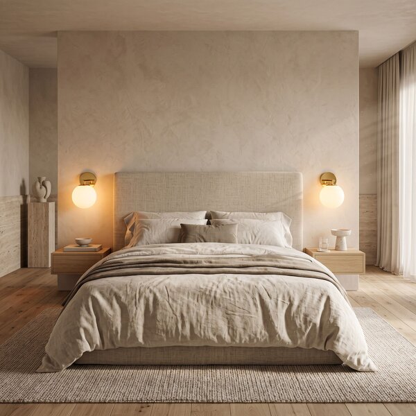 Lampă de perete sticlă Aurie APP684-1W