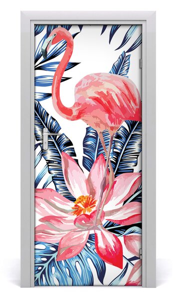 Autocolante pentru usi flori Hawaii