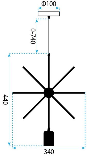 Lampă Geometric LE-02 Star