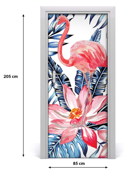 Autocolante pentru usi flori Hawaii
