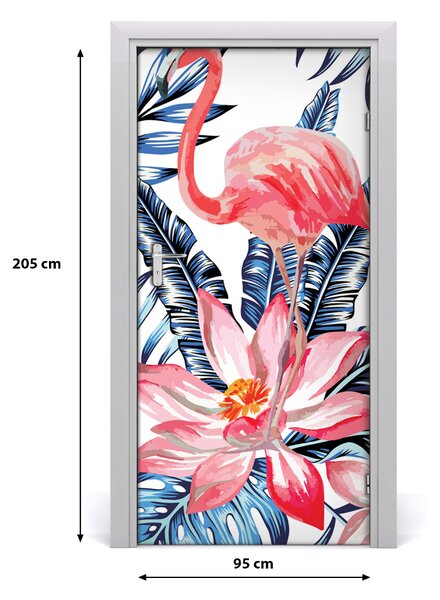 Autocolante pentru usi flori Hawaii