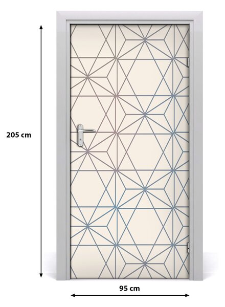 Autocolante pentru usi fundal geometrică
