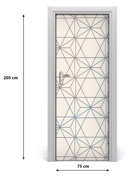 Autocolante pentru usi fundal geometrică