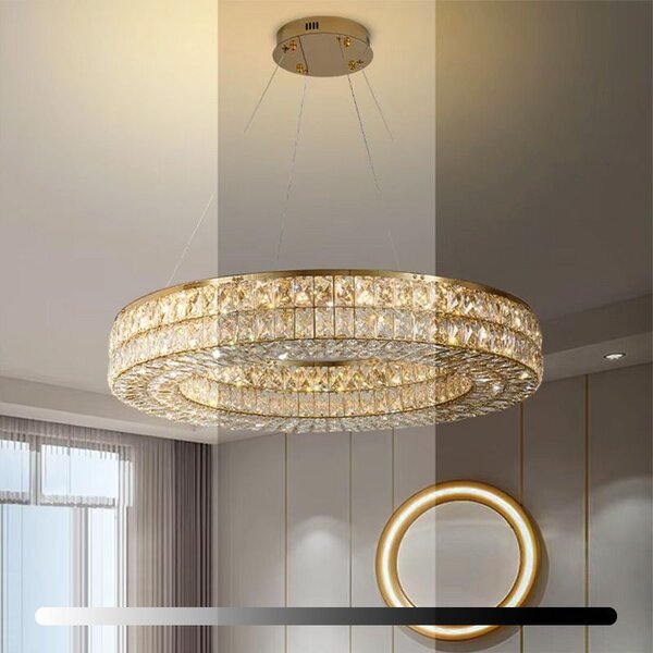Lampă suspendată LED APP1569-CP Gold 80cm