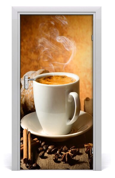 Autocolante pentru usi ceașcă de cafea