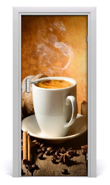 Autocolante pentru usi ceașcă de cafea