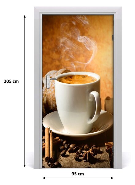 Autocolante pentru usi ceașcă de cafea