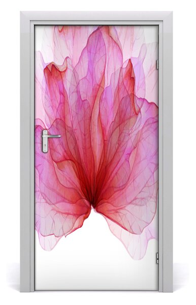 Autocolante pentru usi floare roz