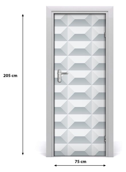 Autocolante pentru usi fundal geometrică