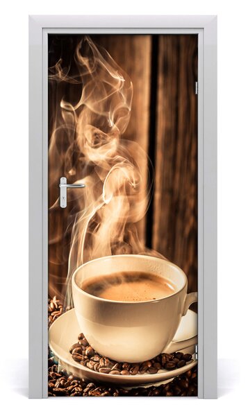 Autocolante pentru usi cafea aromatică