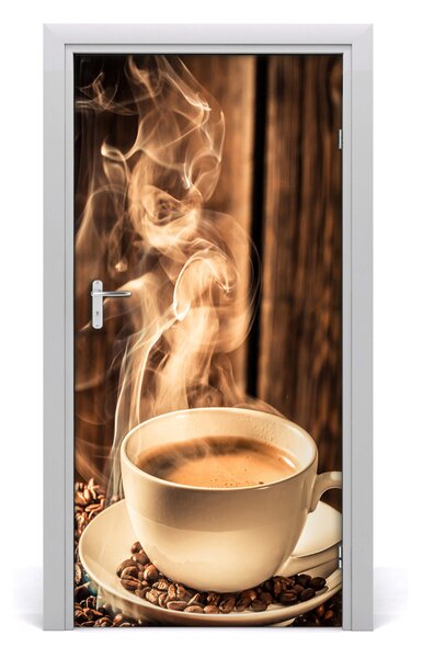Autocolante pentru usi cafea aromatică